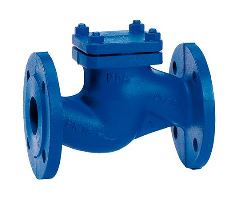Flange end lift check valve